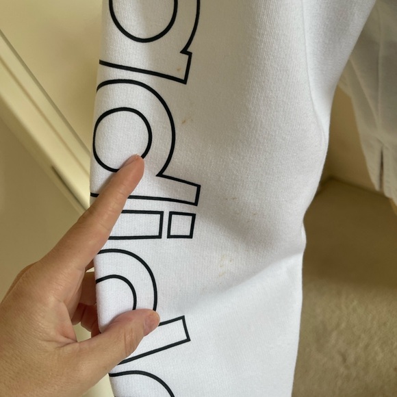 Adidas White Pullover with Black Logo - Picture 4 of 7